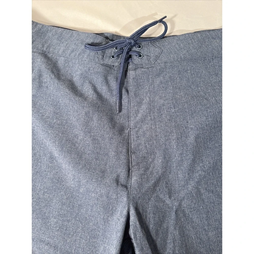Vineyard Vines Heather Stretch Board Shorts Mens 35 swim trunks blue water
